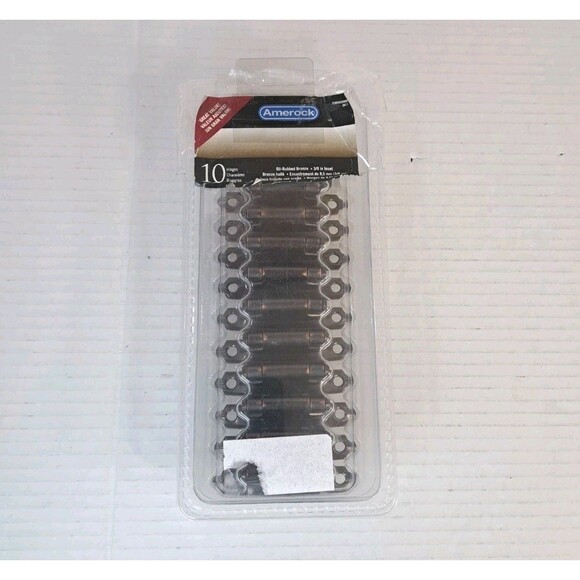 Amerock 3/8 Oil Rubbed Bronze Self-Closing Face Mount Inset Cabinet Hinges 10 Pk - Picture 3 of 4